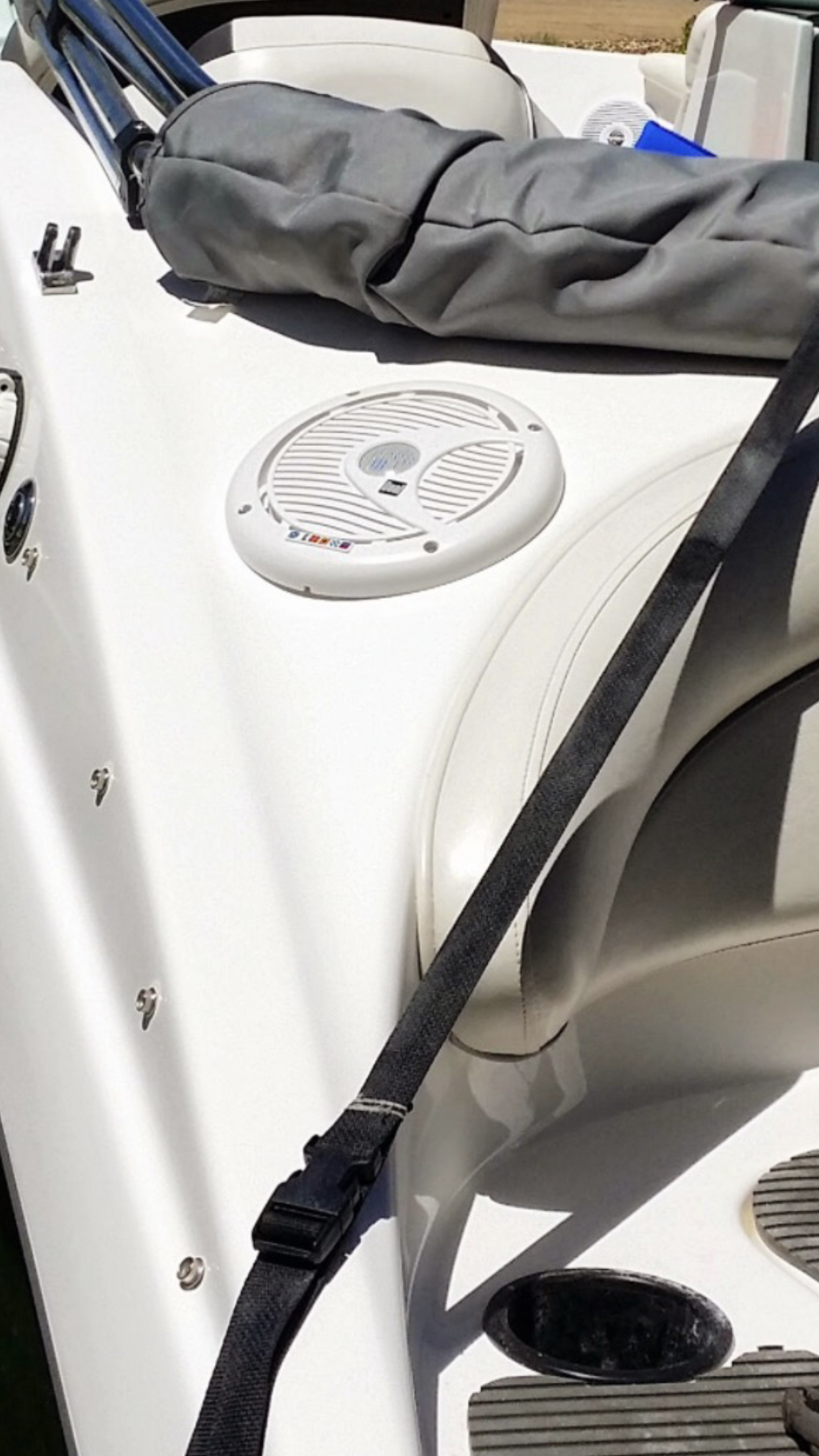 Rear speaker install